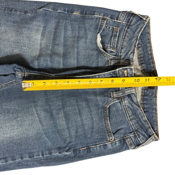 Classic Blue Skinny Jeans with Raw Hem - Picture 10 of 11